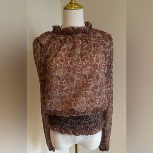 Joie Sheer Blouse- Medium